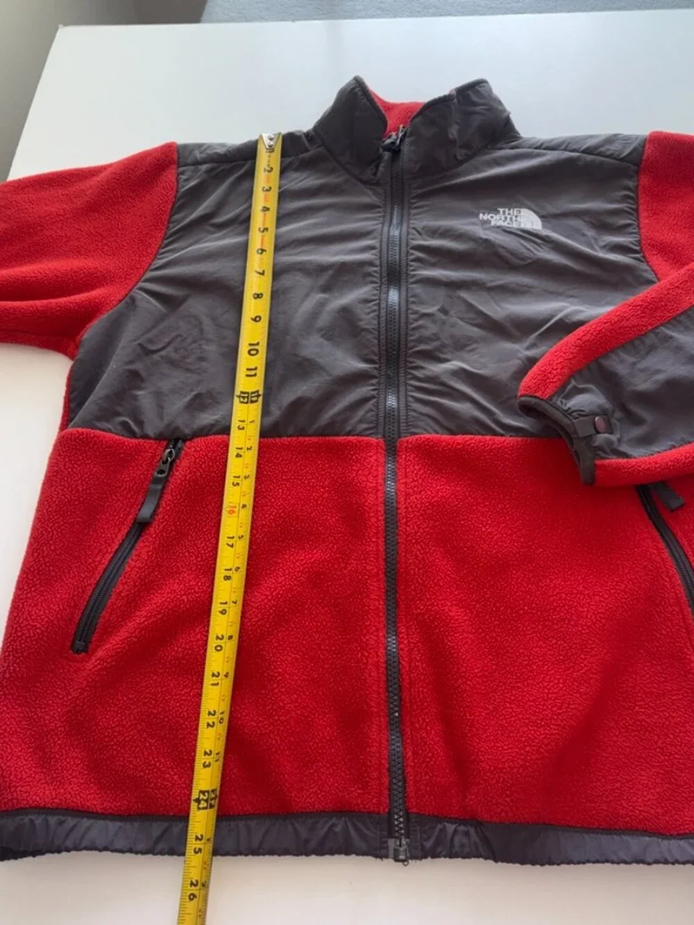 Boys' The North Face Denali Full-Zip Fleece Jacket Burnt Orange Red size XL